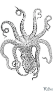 octopuses - ပြည်ကြီးငါး ပုံနှိပ်နိုင်သော ရောင်စုံစာမျက်နှာများ